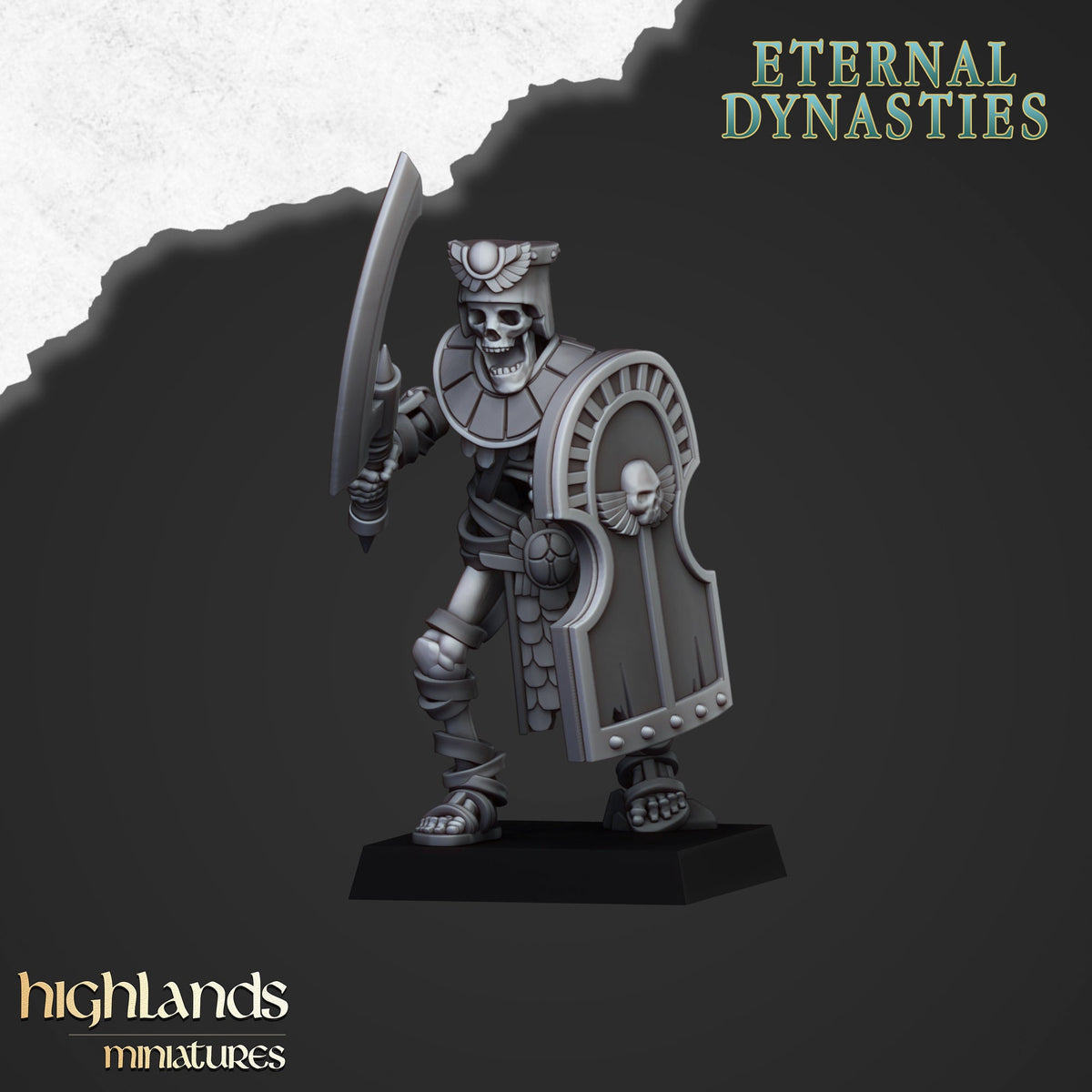 Highlands Miniatures - Ewige Dynastien Uralte Garde mit Schwertern