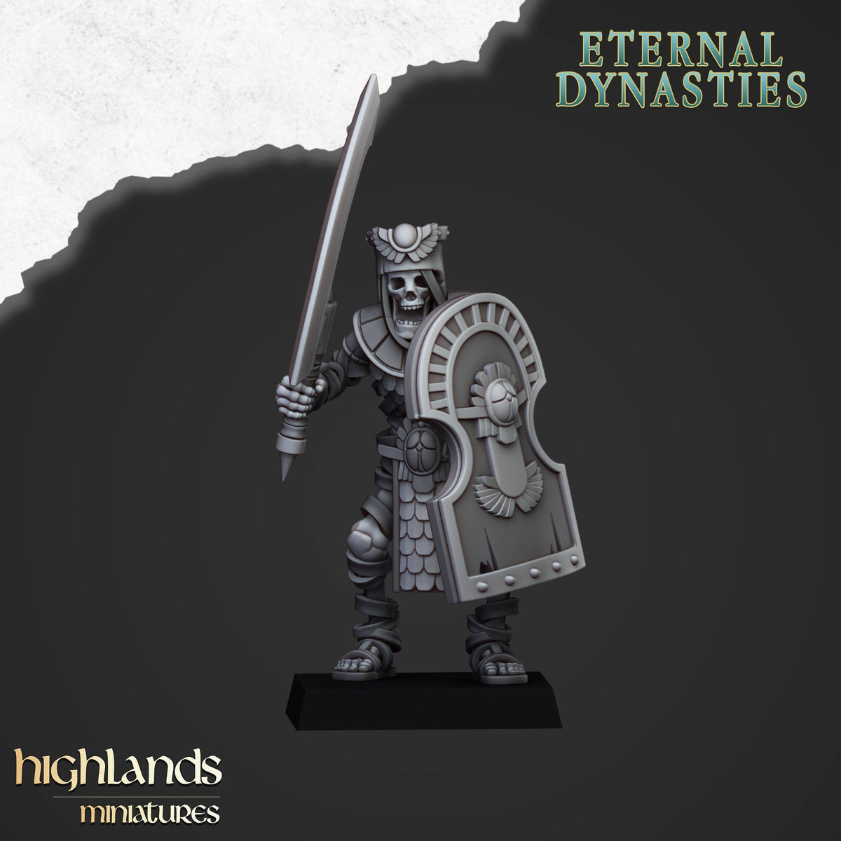 Highlands Miniatures - Ewige Dynastien Uralte Garde mit Schwertern