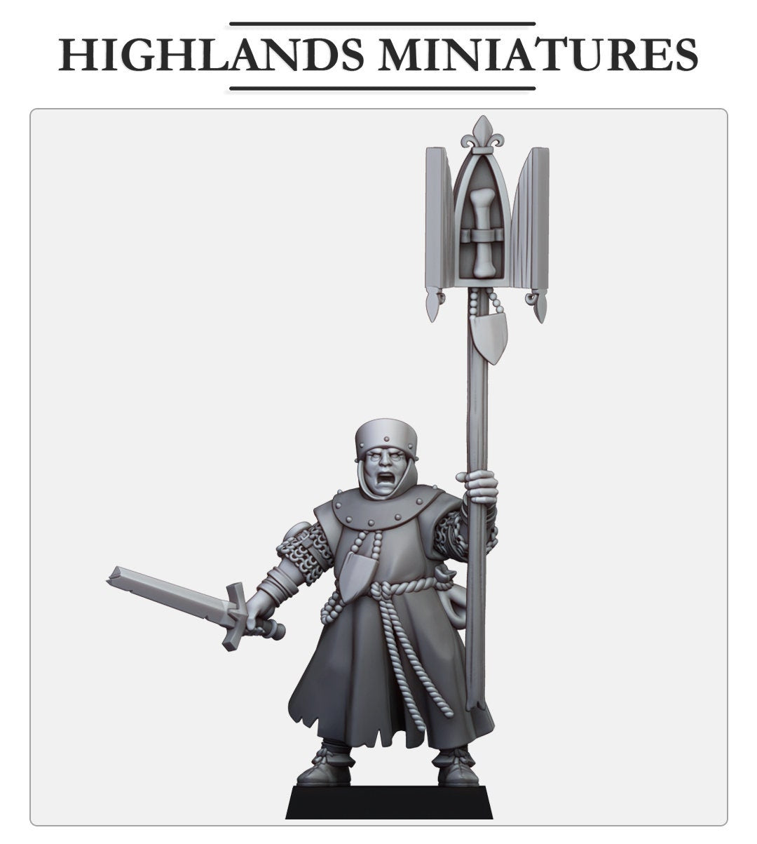 Highland Miniatures Gallia Cleric with Relic