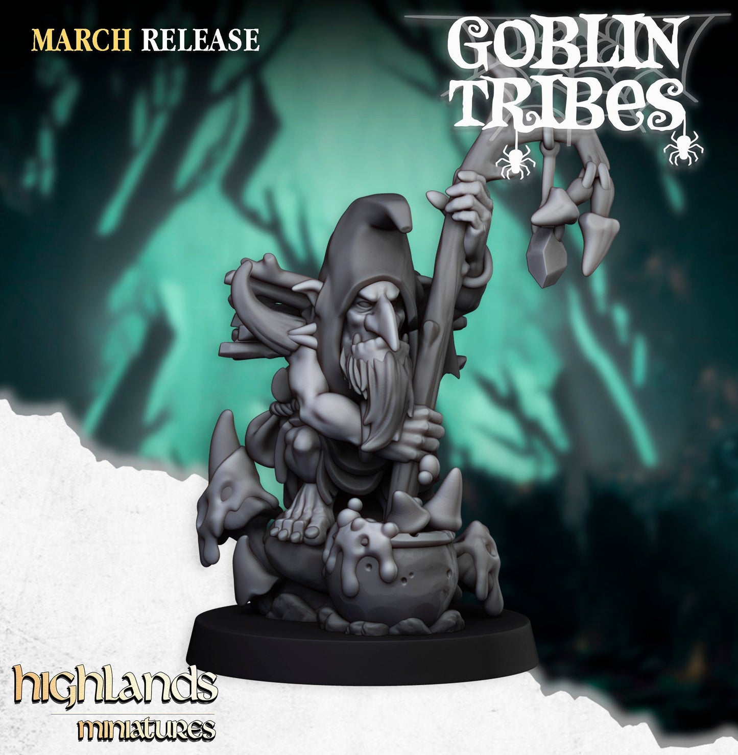 Highlands Miniatures Sumpfgoblin Schamane