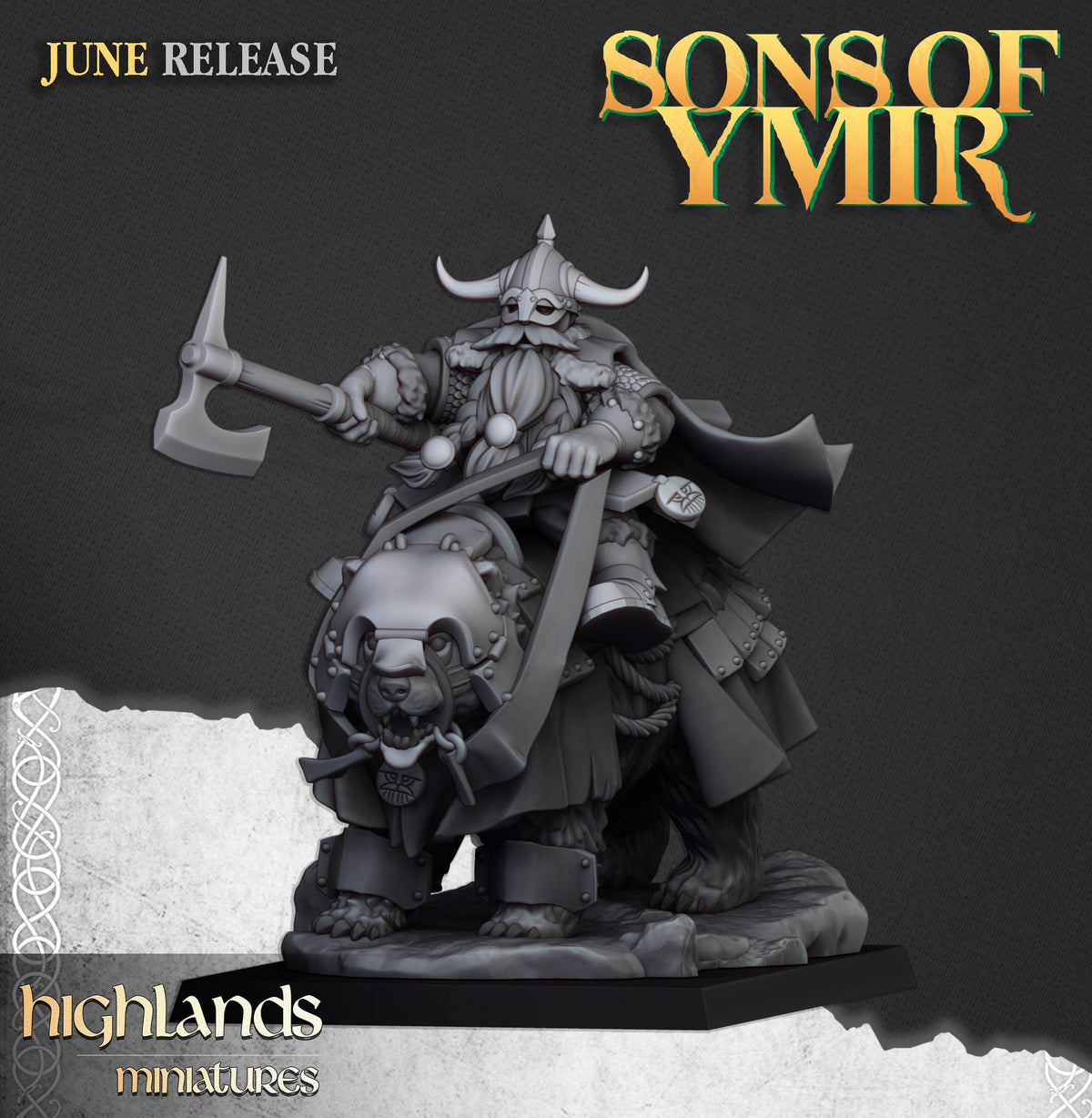 Highlands Miniatures Heavy Dwarf Cavalry