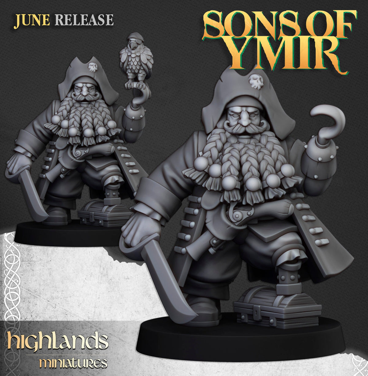 Highlands Miniatures Dwarf Pirates