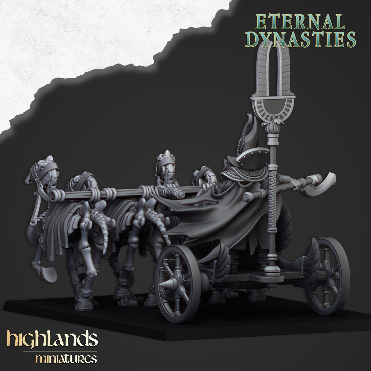 Highlands Miniatures - Eternal Dynasties Pharaoh Chariot