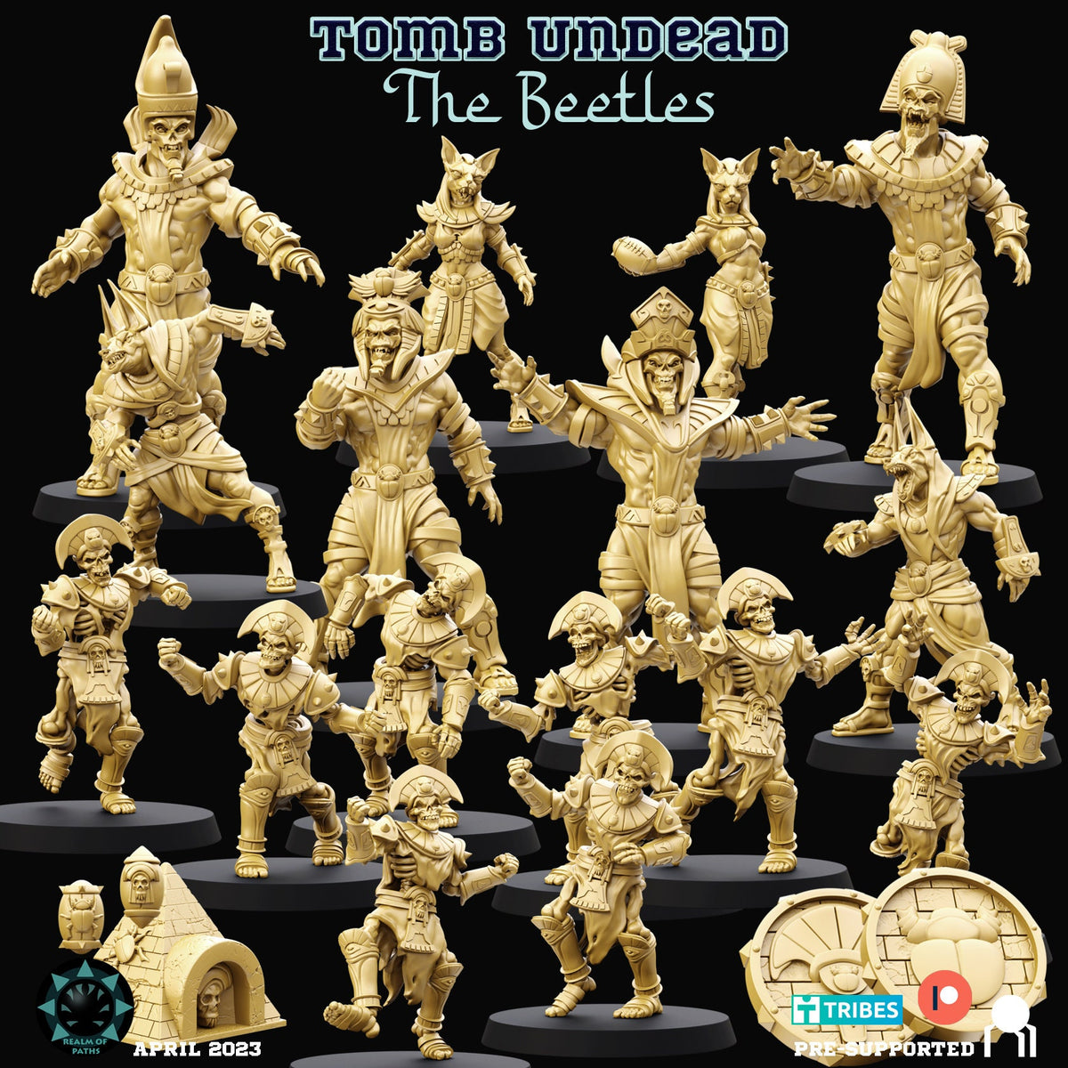 Realm of Paths Fantasy Football Tomb Undead Team - 'The Beetles'