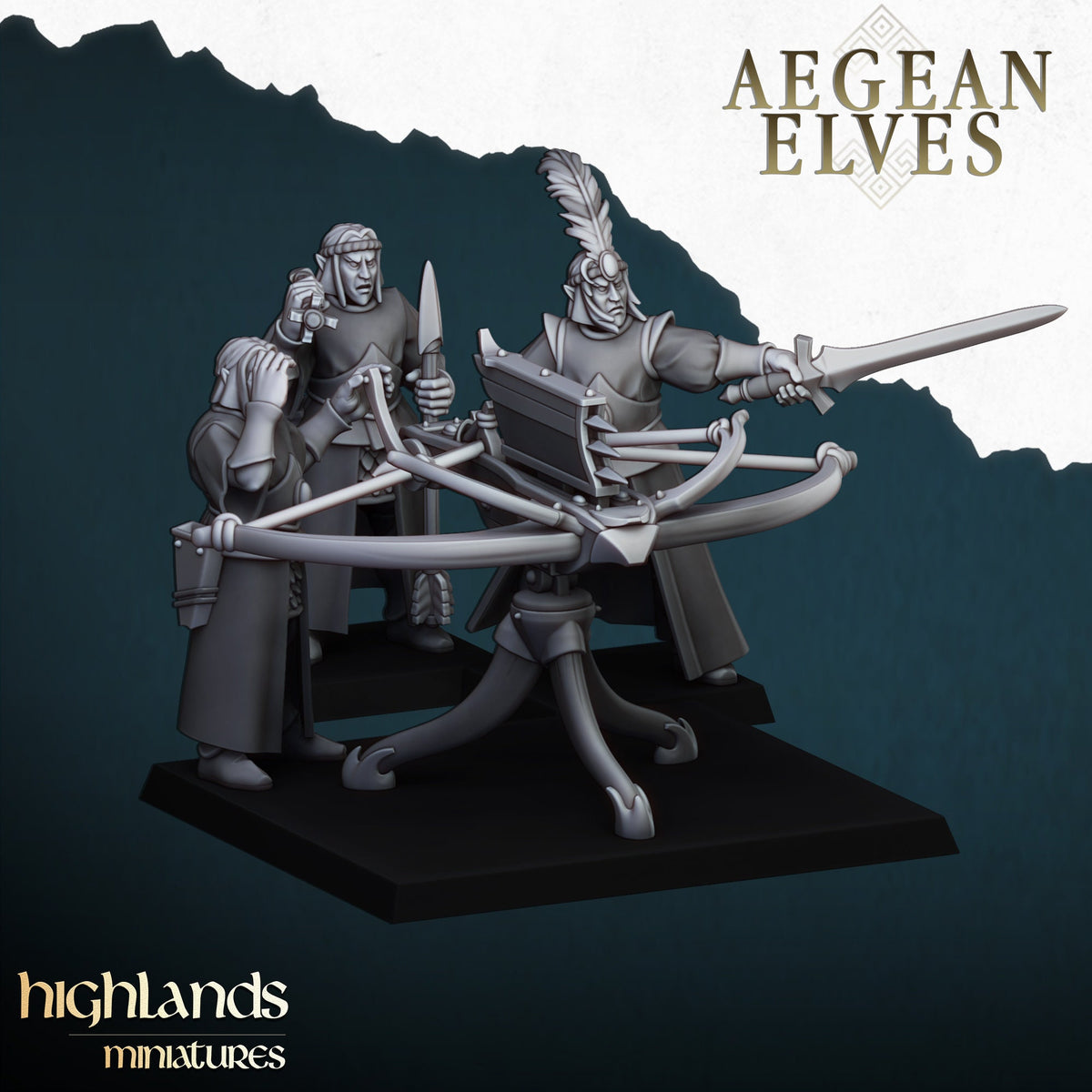 Highlands Miniatures Aegean Elves Ballista
