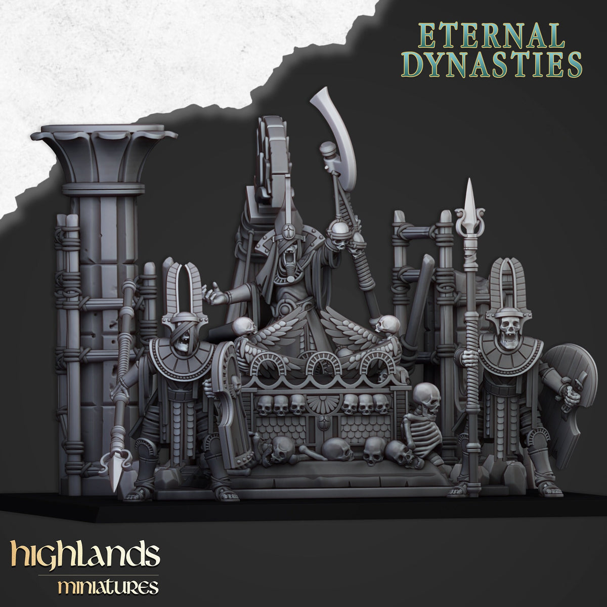 Highlands Miniatures - Ewige Dynastien Pharaonen-Bestattungsschiff