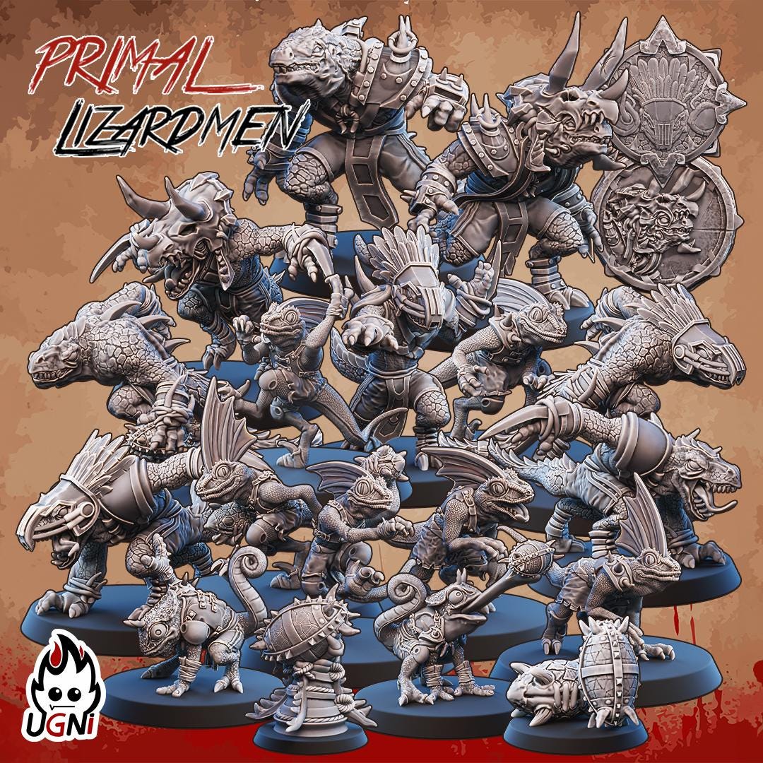 UGNI Primal Lizard Fantasy Football Team