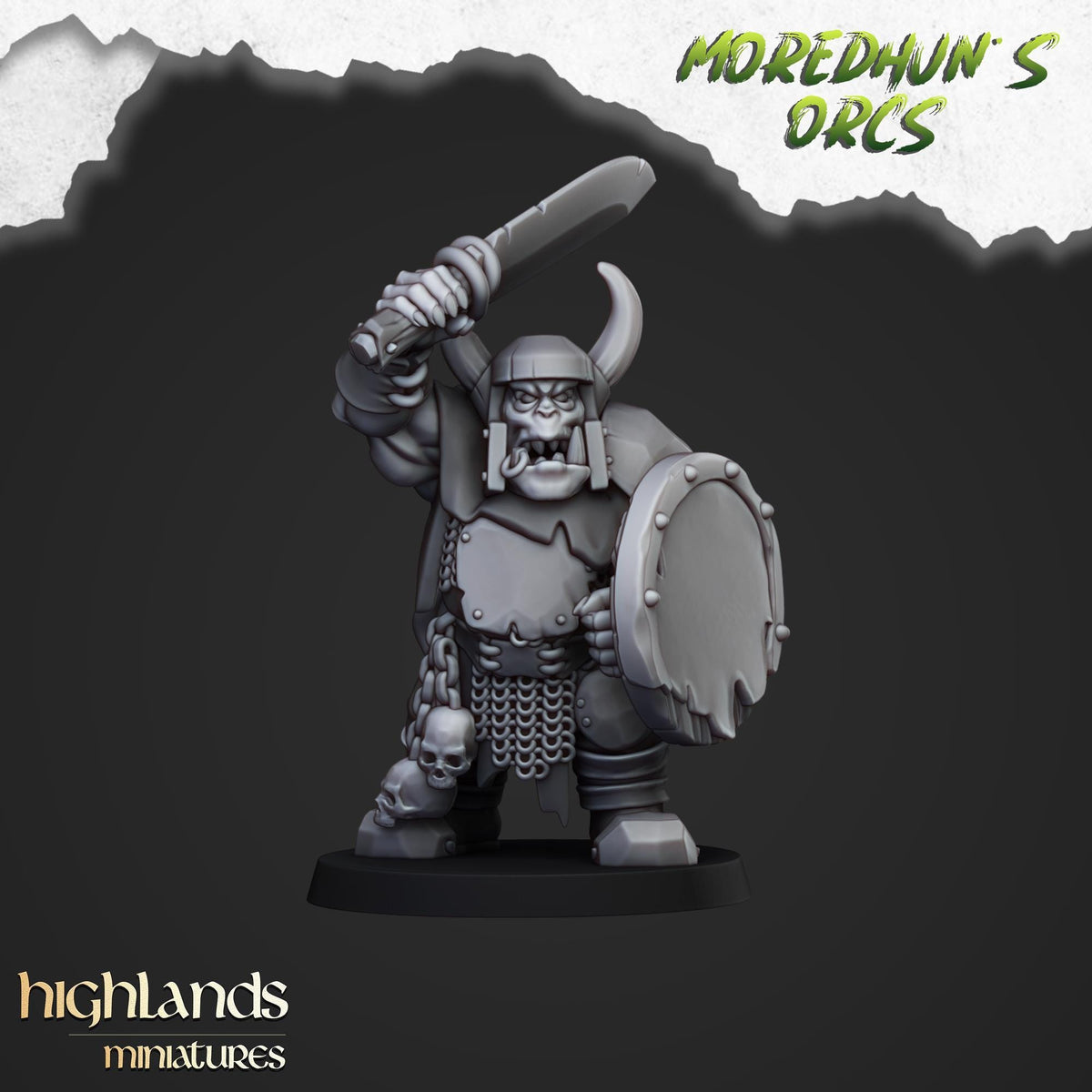 Highlands Miniatures Orks mit Handwaffen