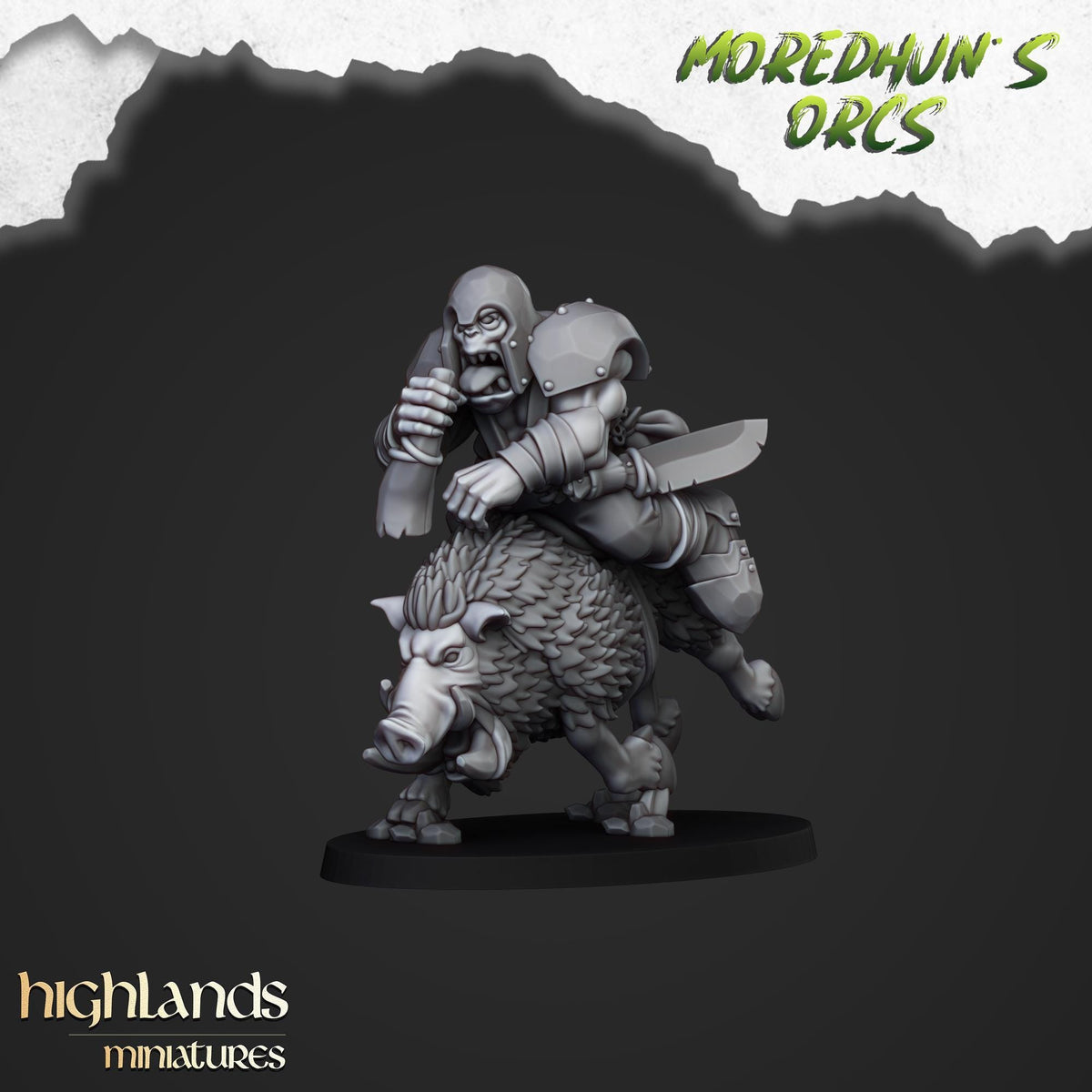 Highlands Miniatures Berittene Orks