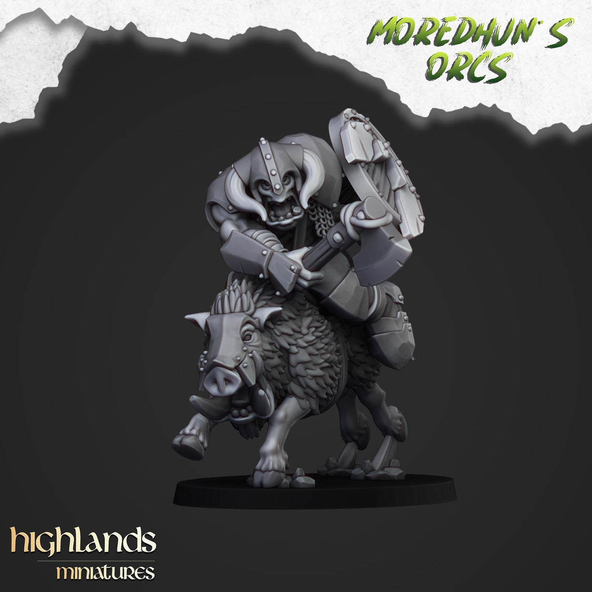 Highlands Miniatures Berittene Orks