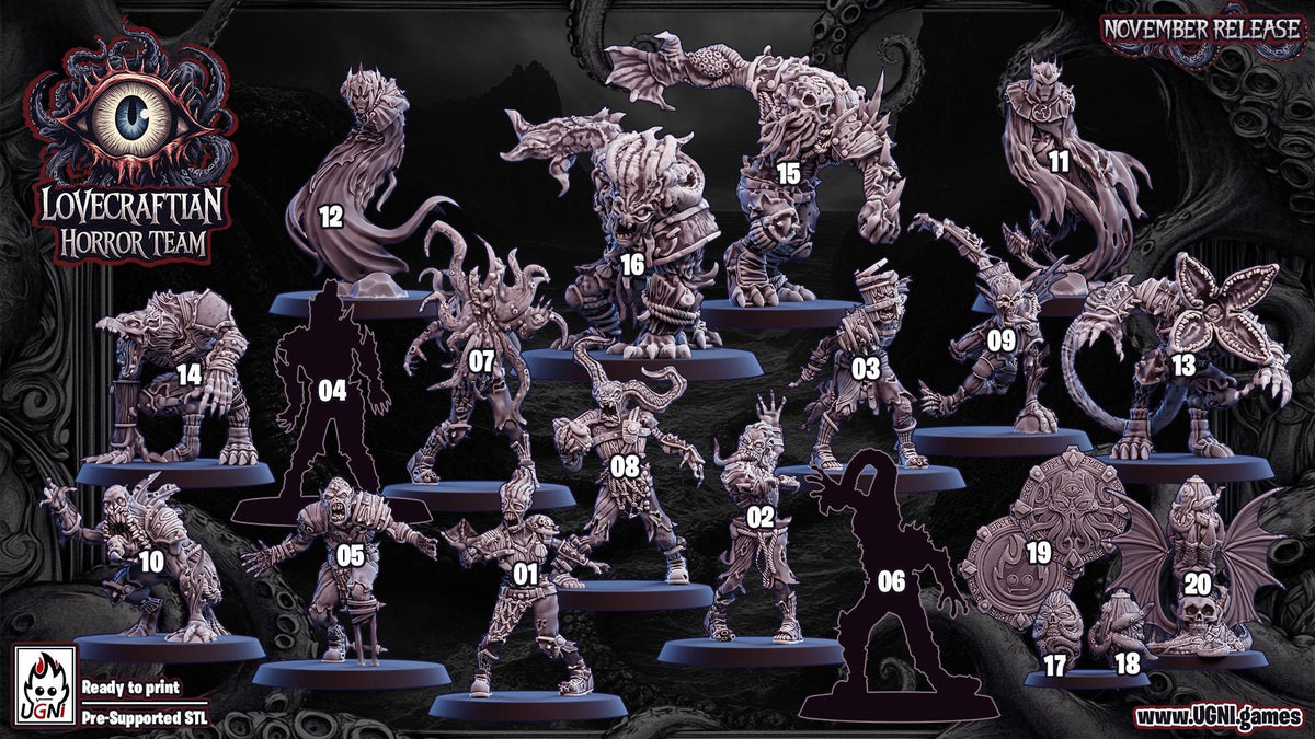 UGNI Lovecraftian Horror Fantasy Football Team