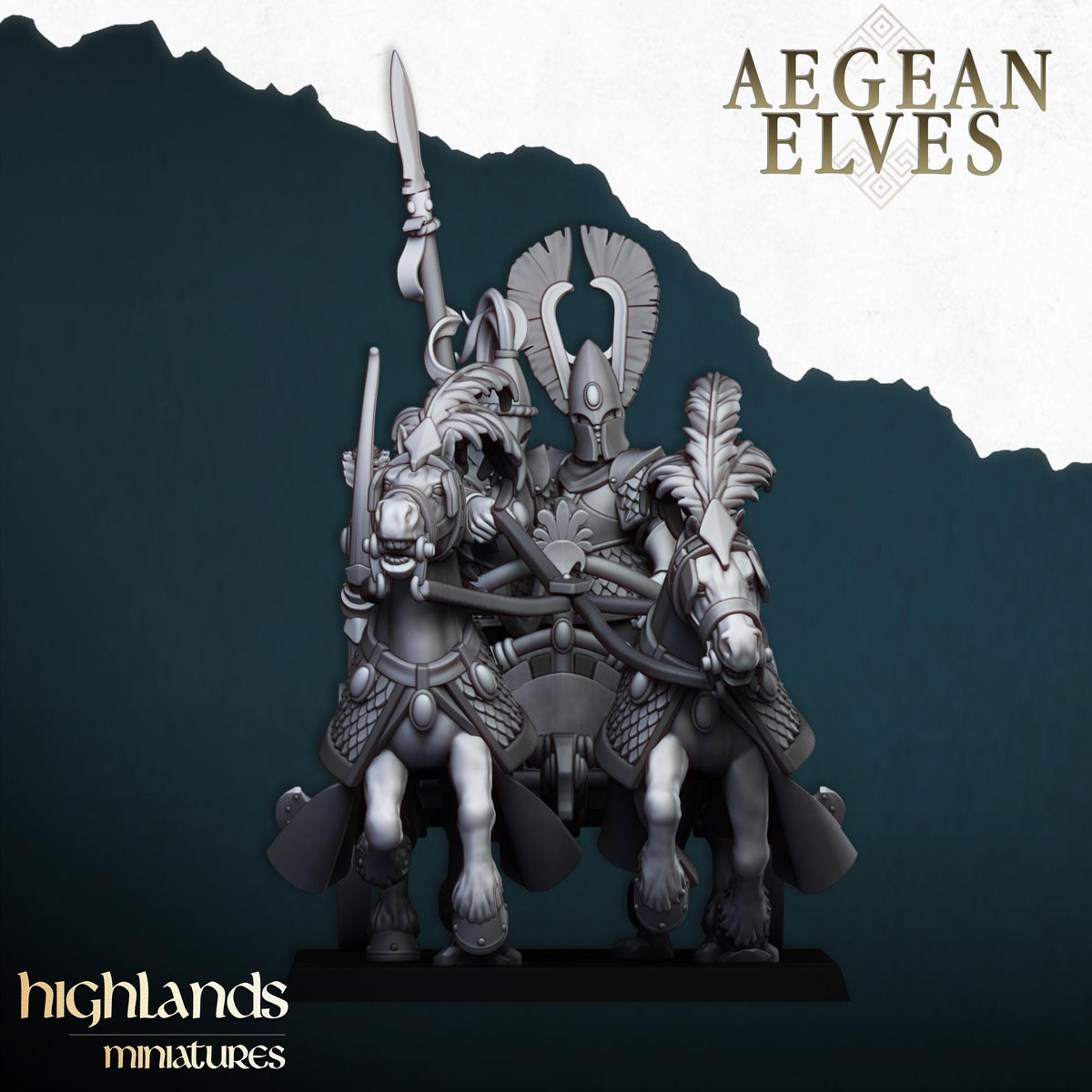 Highlands Miniatures Aegean Elves Chariot
