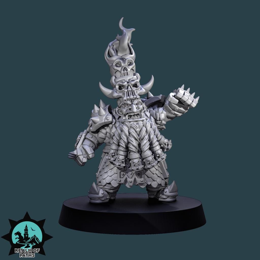 Realm of Paths Fantasy Football Doom Dwarf Team - The Fire Mechanics