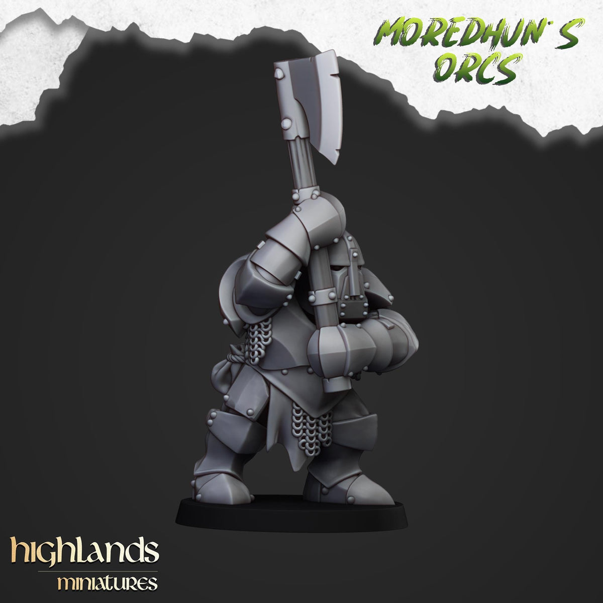 Highlands Miniatures Moredhuns gepanzerte Orks