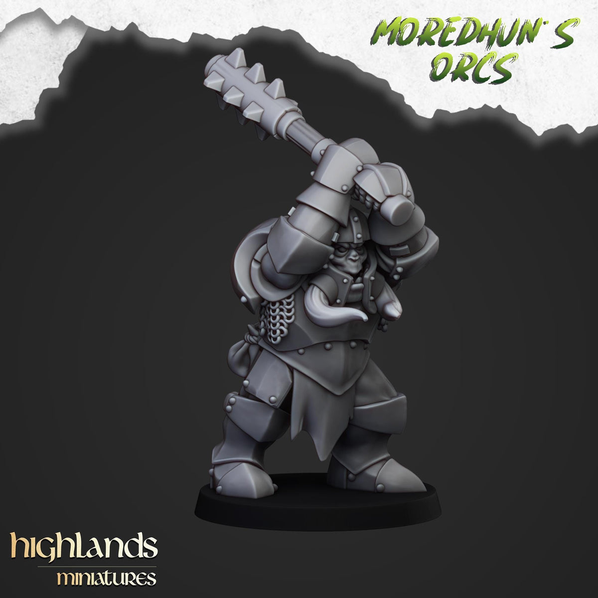 Highlands Miniatures Moredhuns gepanzerte Orks