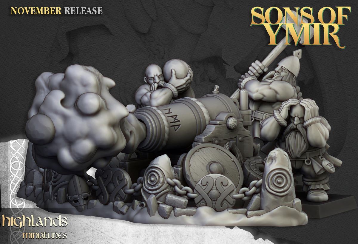Highlands Miniatures Zwergenartillerie