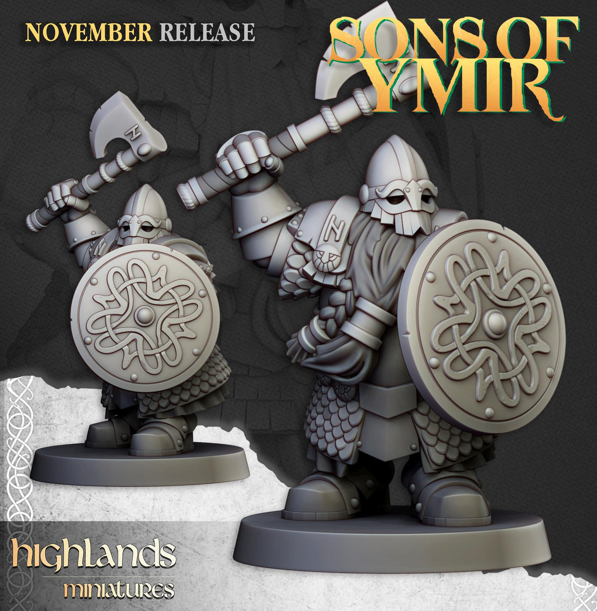 Highlands Miniatures Zwergen-Huscarls