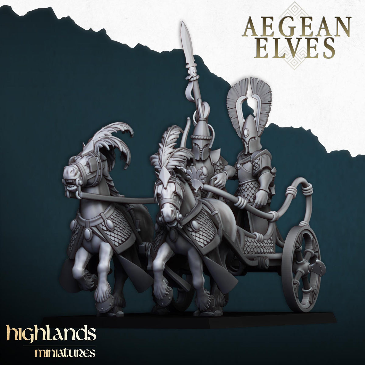 Highlands Miniatures Aegean Elves Chariot