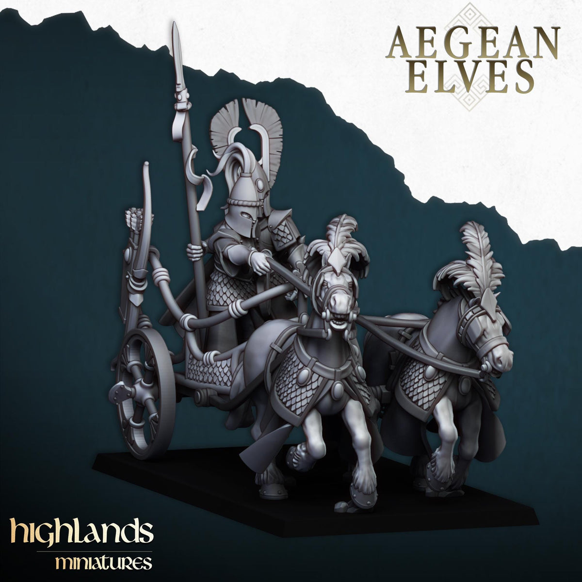 Highlands Miniatures Aegean Elves Chariot