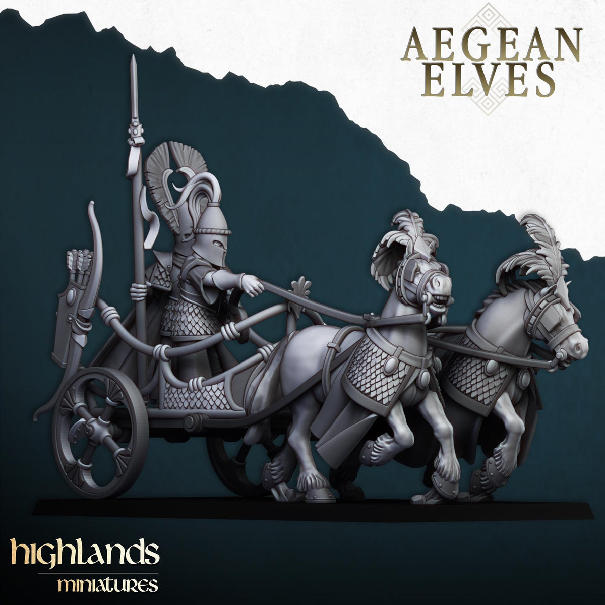Highlands Miniatures Aegean Elves Chariot