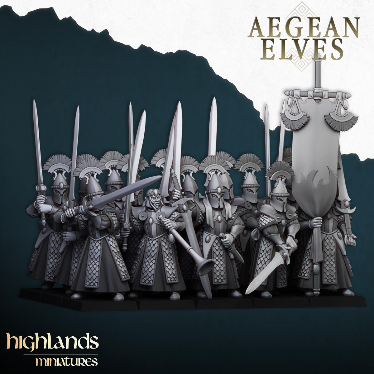 Highlands Miniatures Ägäische Elfen Schwerter von Messara