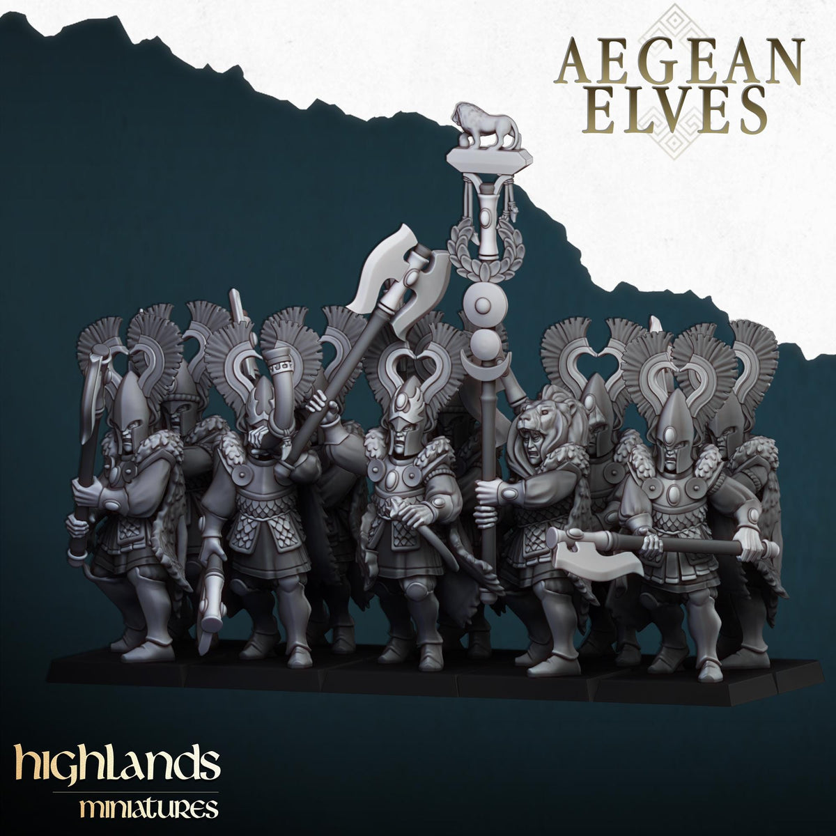 Highlands Miniatures Aegean Elves Nemean Lions