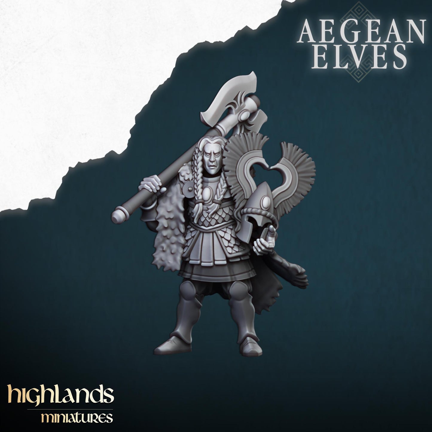 Highland Miniatures Aegean Elves Nemean Lion Chariot