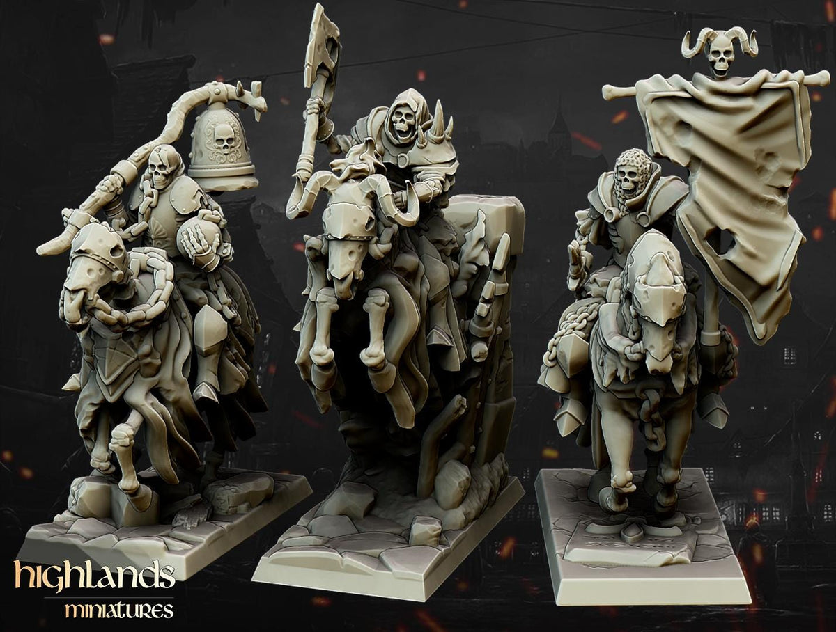 Highlands Miniatures - Untote Dunkelritter Kommando Gruppe