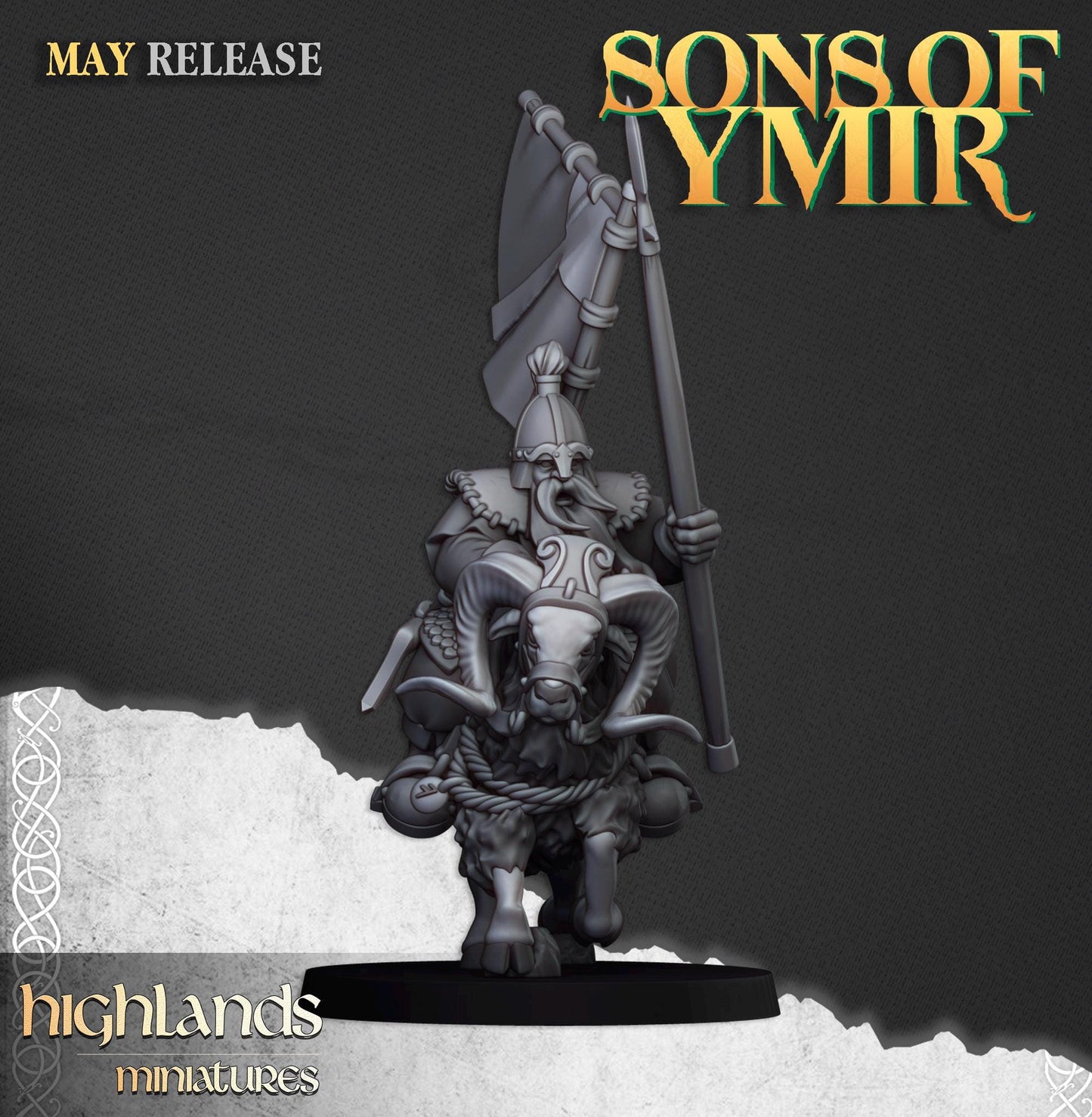 Highland Miniatures Mounted Dwarf Light Cavalry