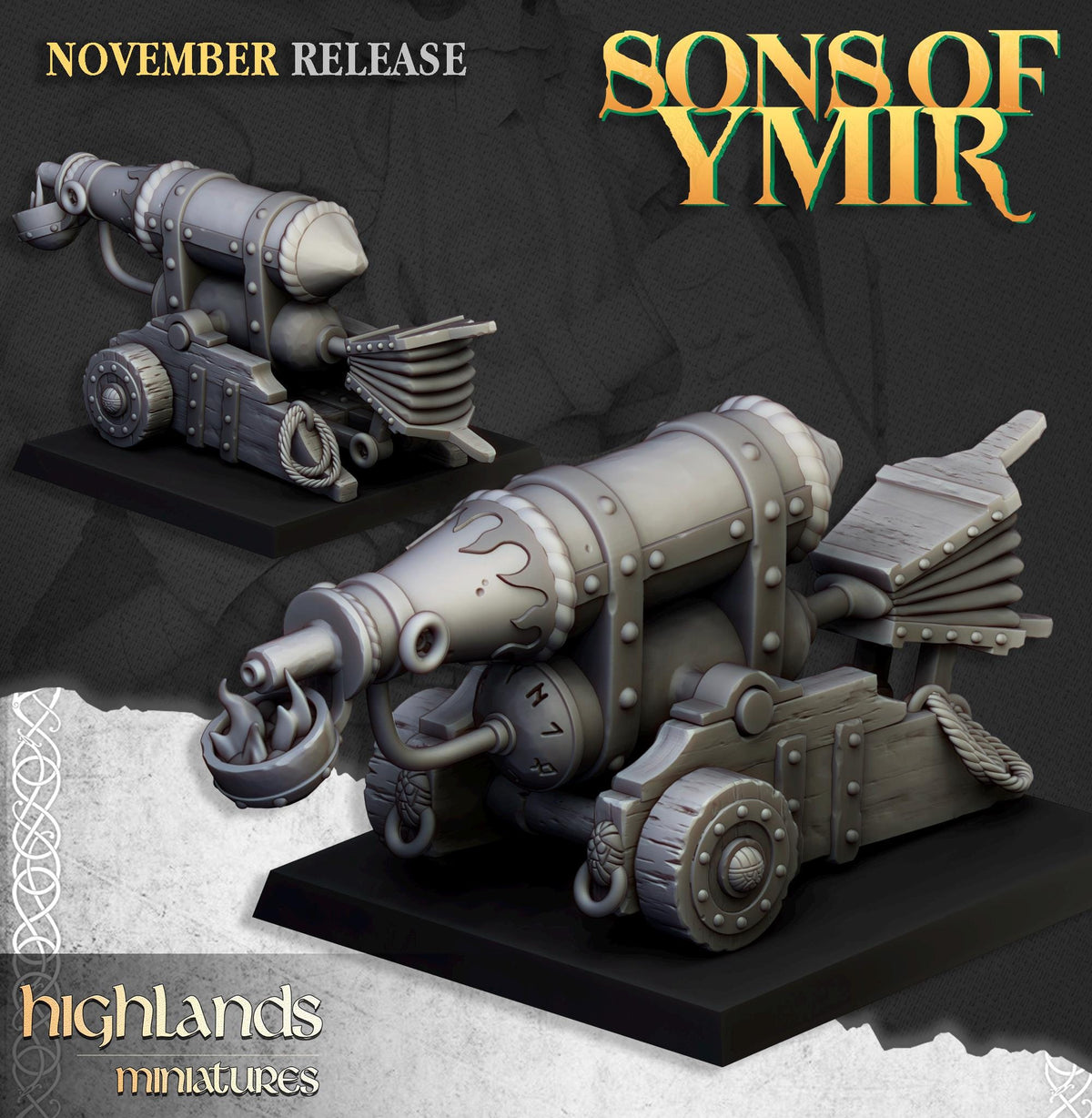 Highlands Miniatures Zwergenartillerie