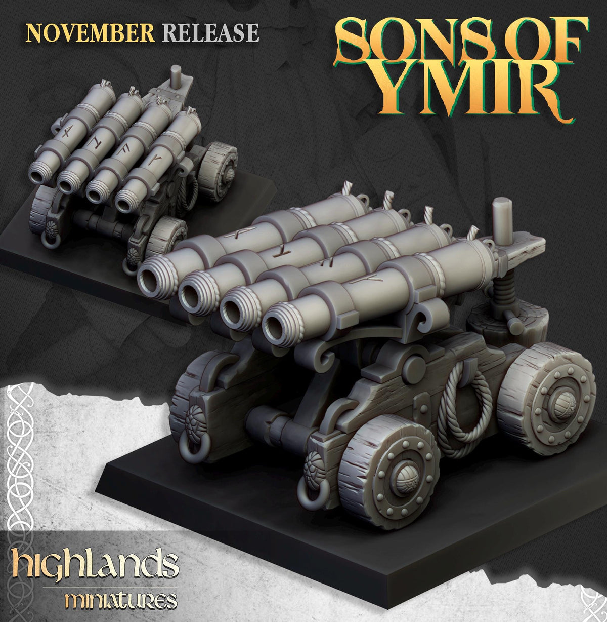 Highlands Miniatures Zwergenartillerie
