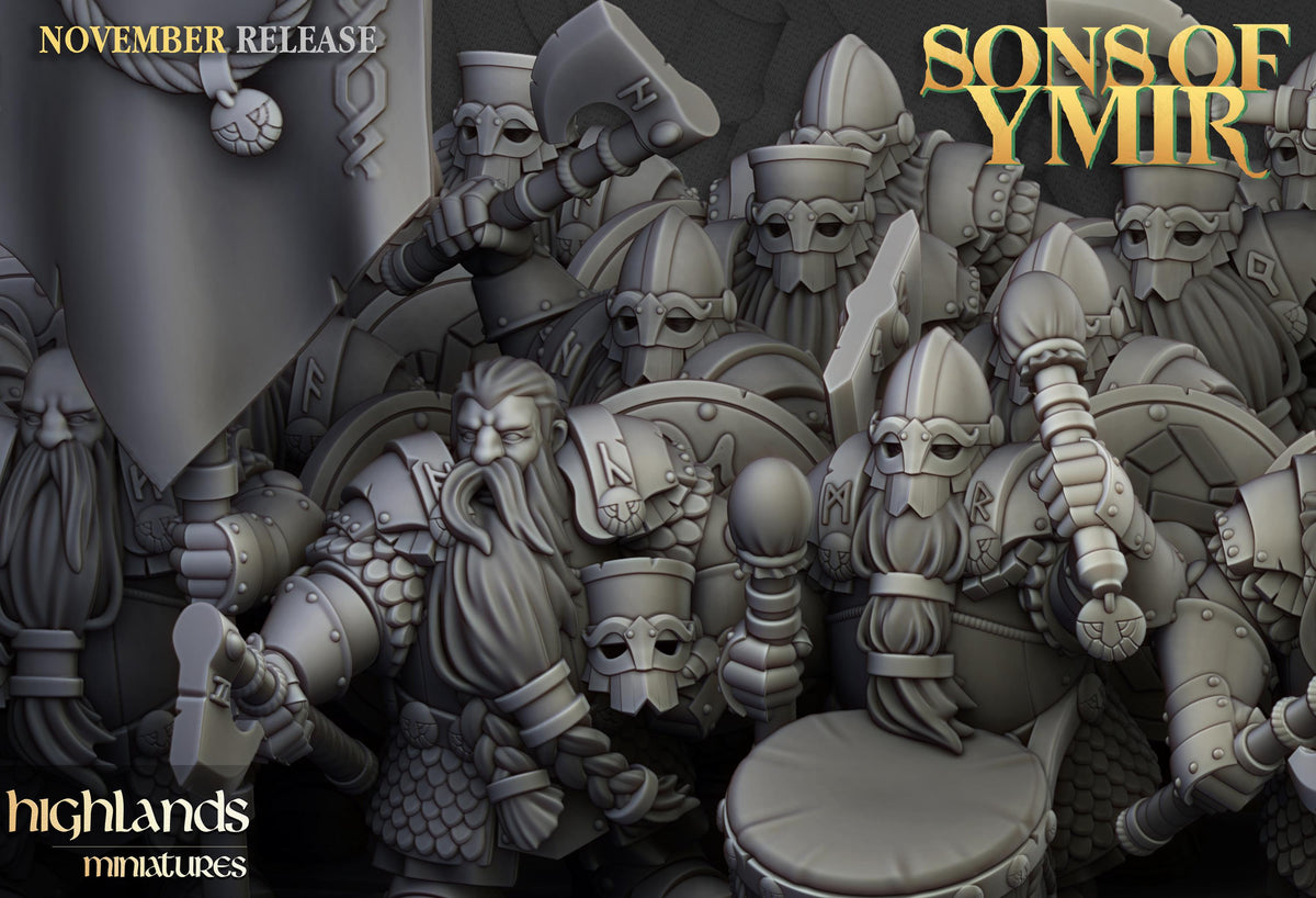 Highlands Miniatures Zwergen-Huscarls