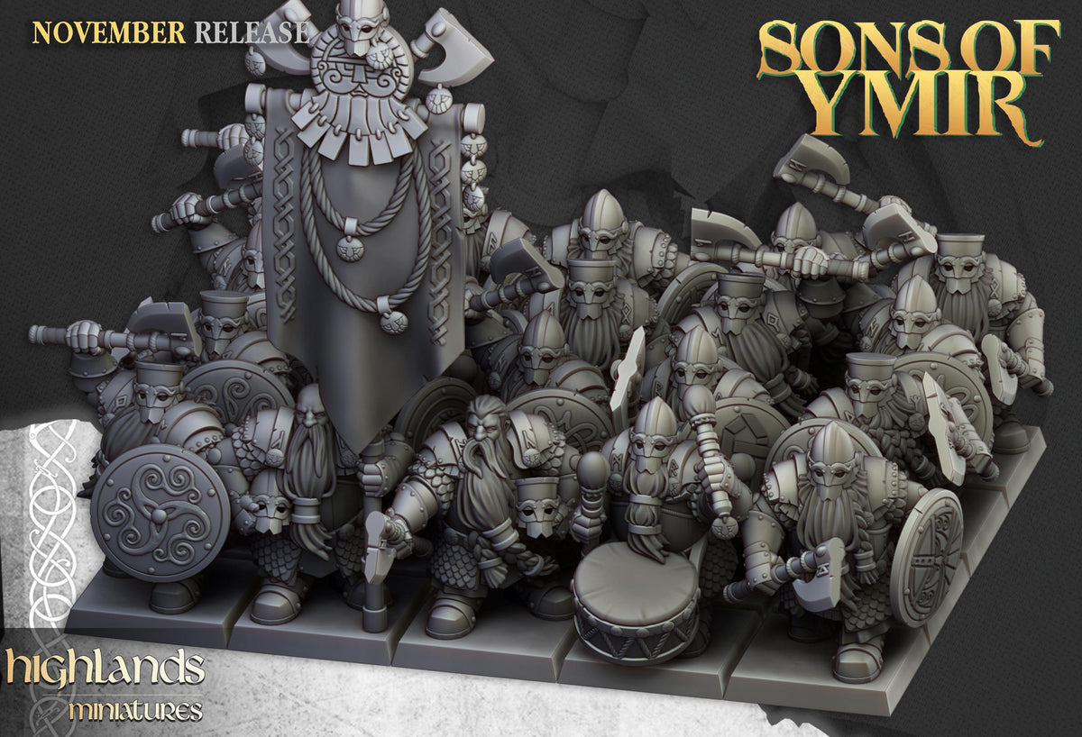 Highlands Miniatures Zwergen-Huscarls
