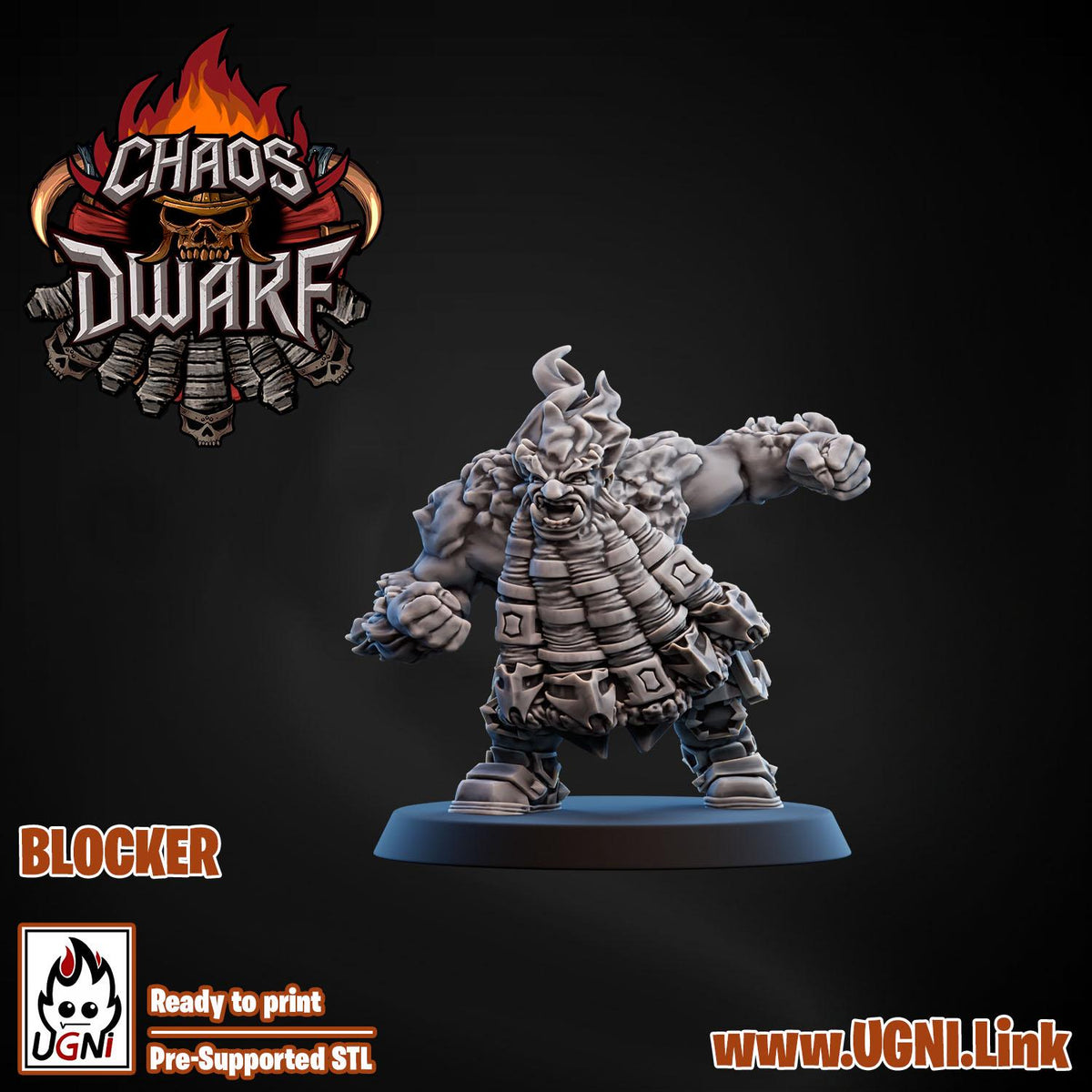 UGNI Chaos Dwarf Fantasy Football Team