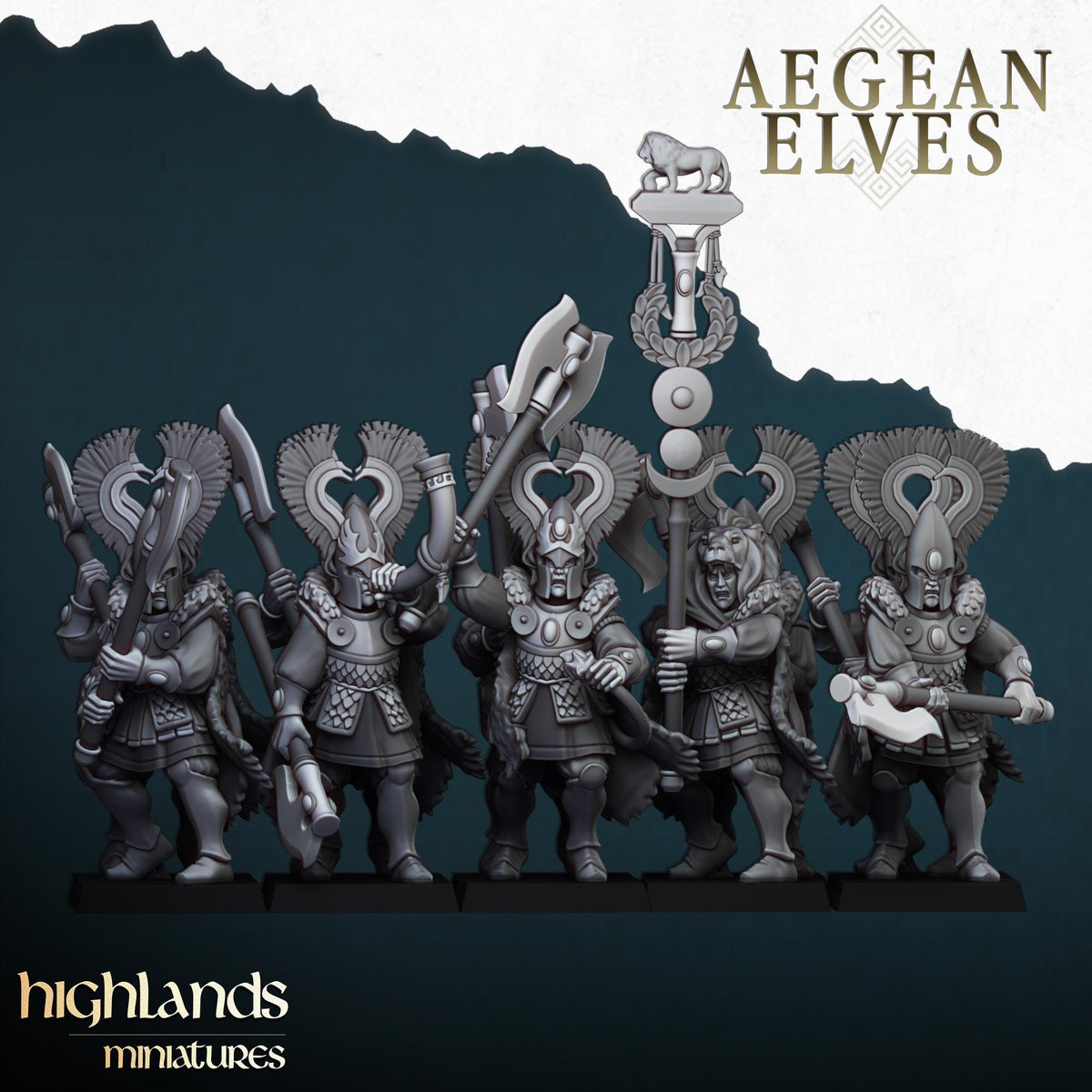 Highlands Miniatures Aegean Elves Nemean Lions
