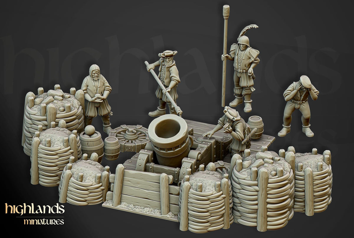 Highlands Miniatures Sunland Artillery Battery