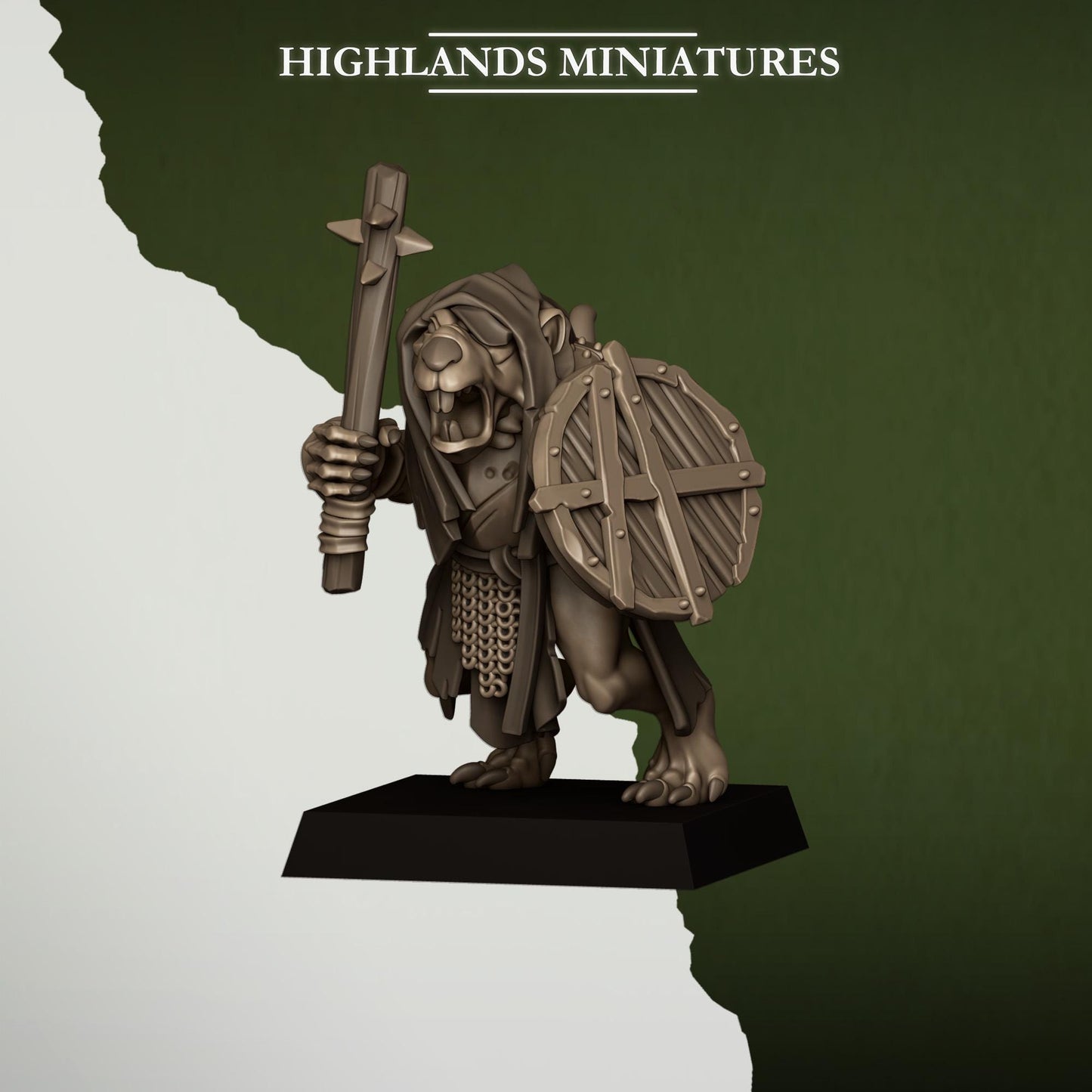 Highlands Miniatures Sewer Rats with Spears/Hand weapons