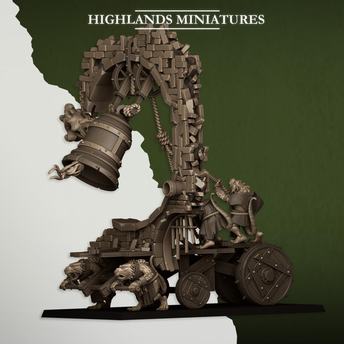 Highlands Miniatures Beweglicher Abwasserkanal mit Glocke