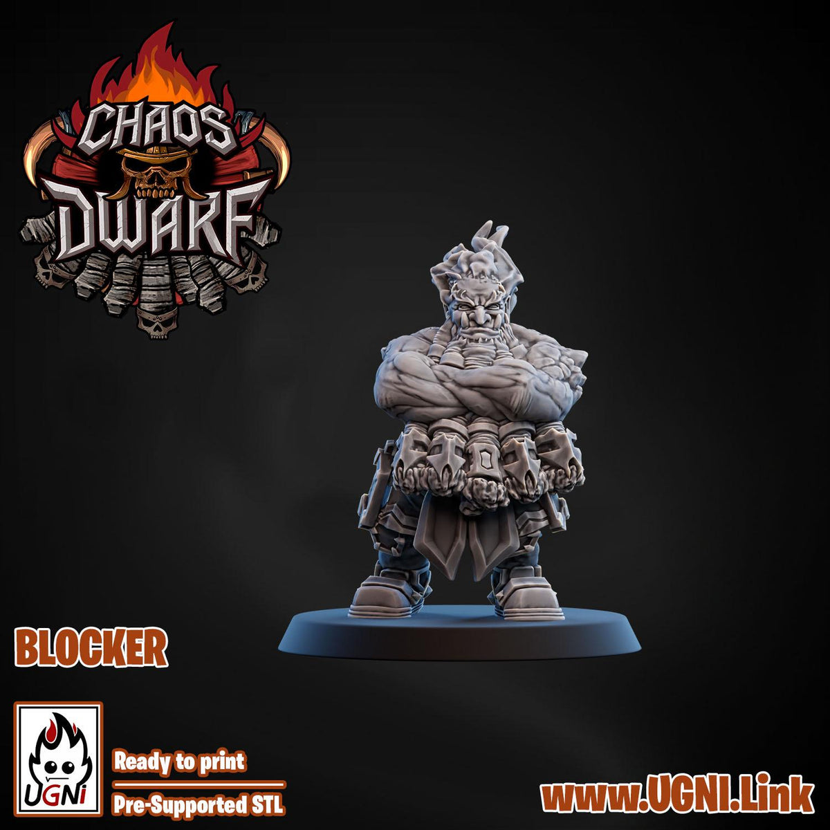 UGNI Chaos Dwarf Fantasy Football Team