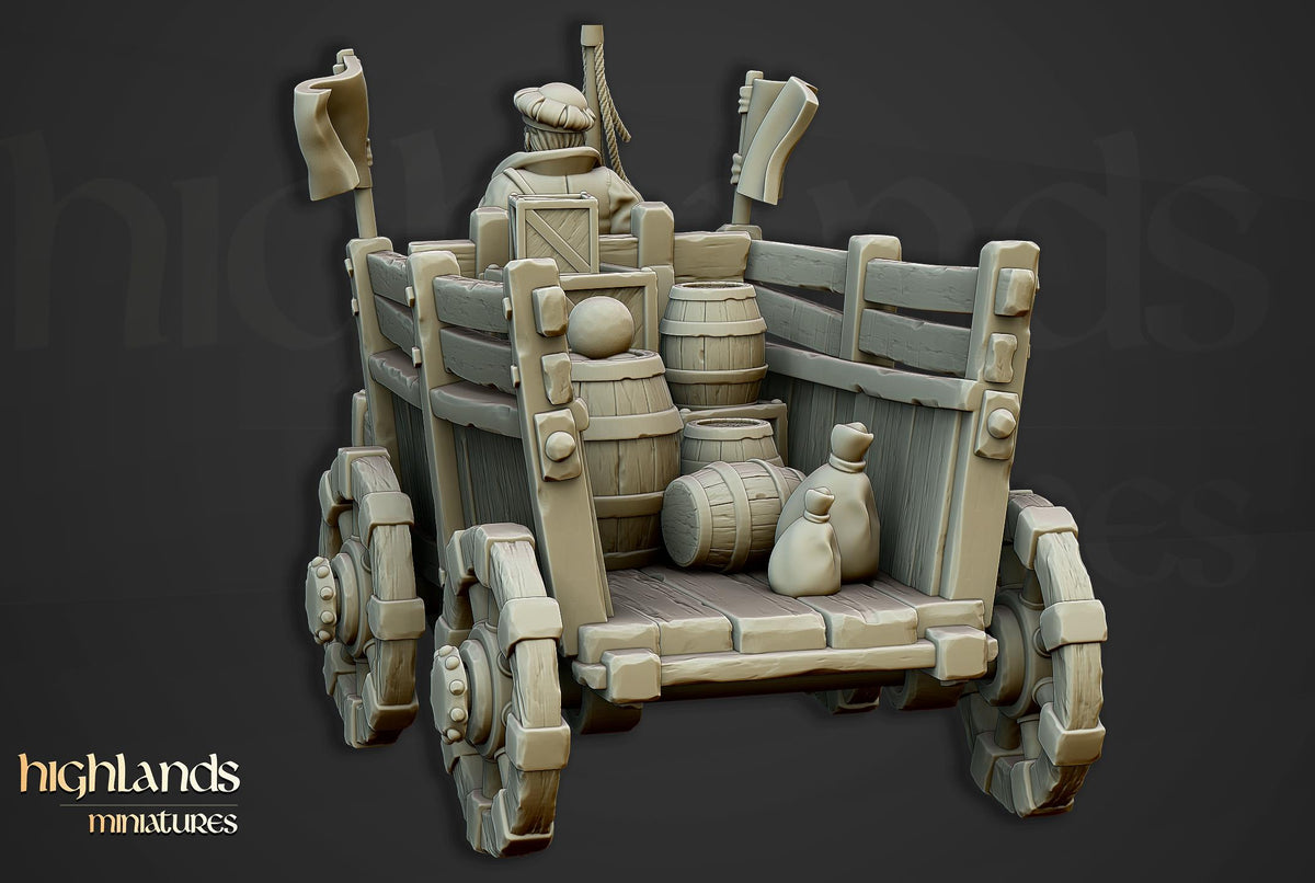 Highlands Miniatures Gold Wagon