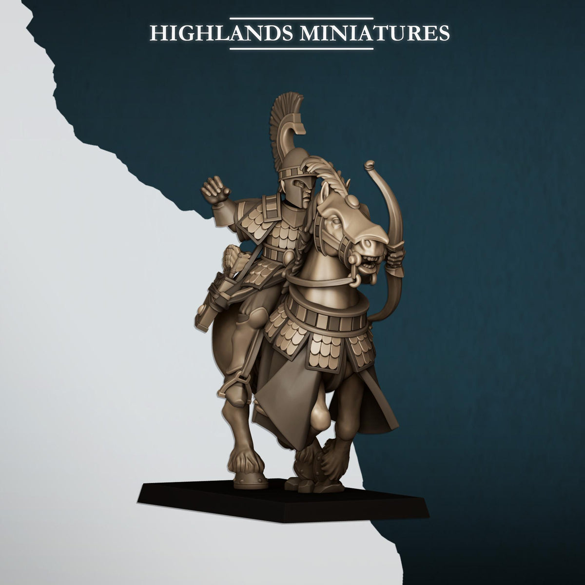 Highlands Miniatures Aegean Elves Mounted Archers - Sea Hippeis