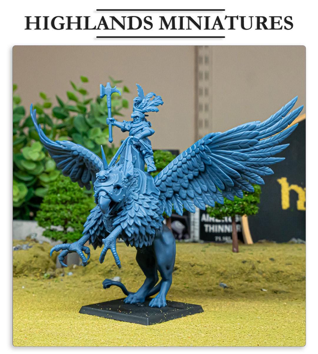 Highland Miniatures Sunland Emperor on War Griffon