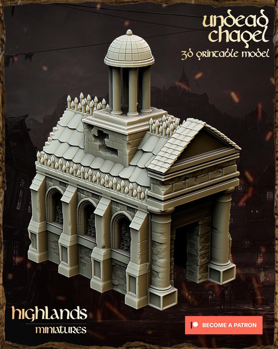 Highlands Miniatures Undead Chapel and Tombs