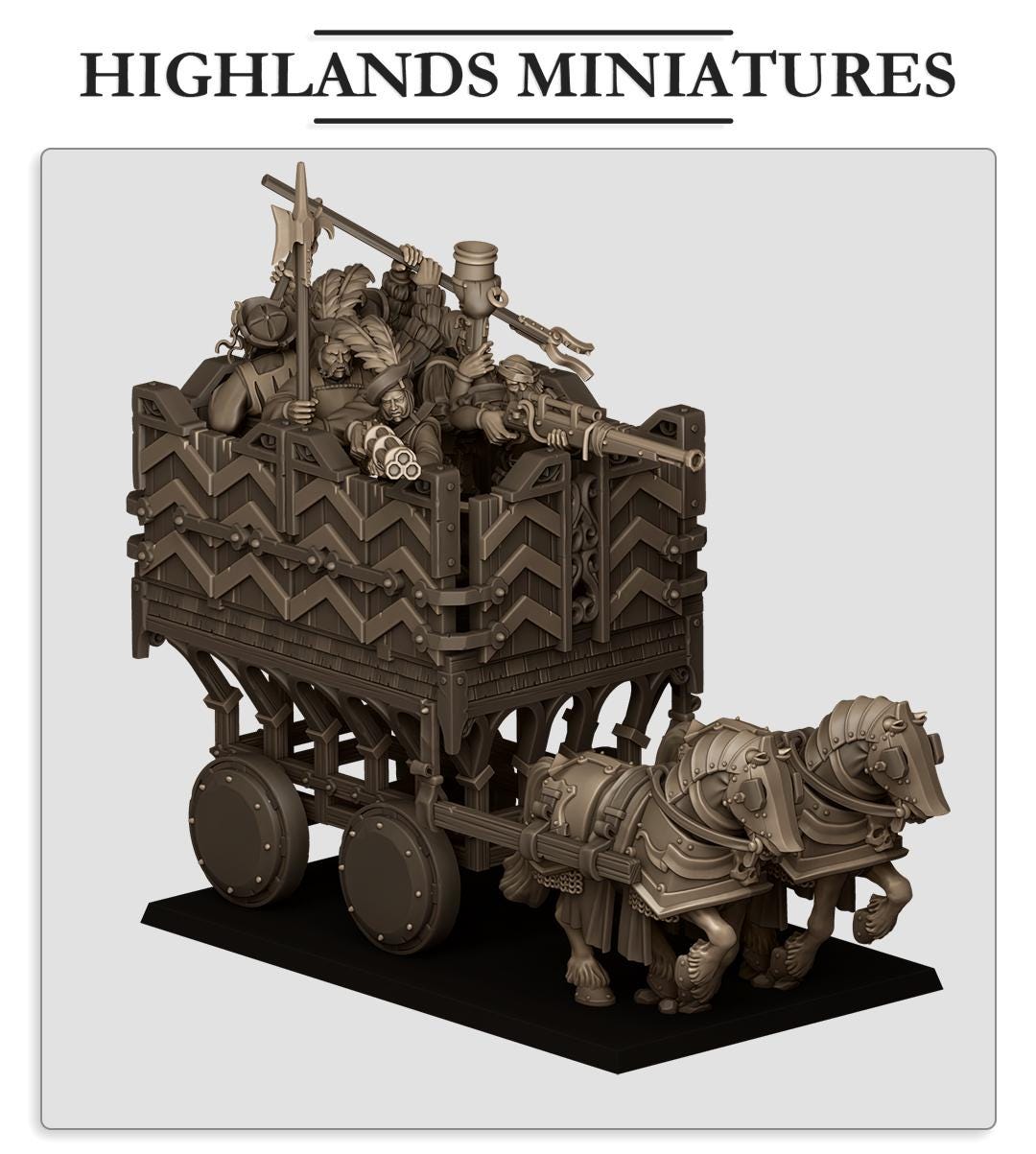 Highlands Miniatures Sunland Armored Wagon