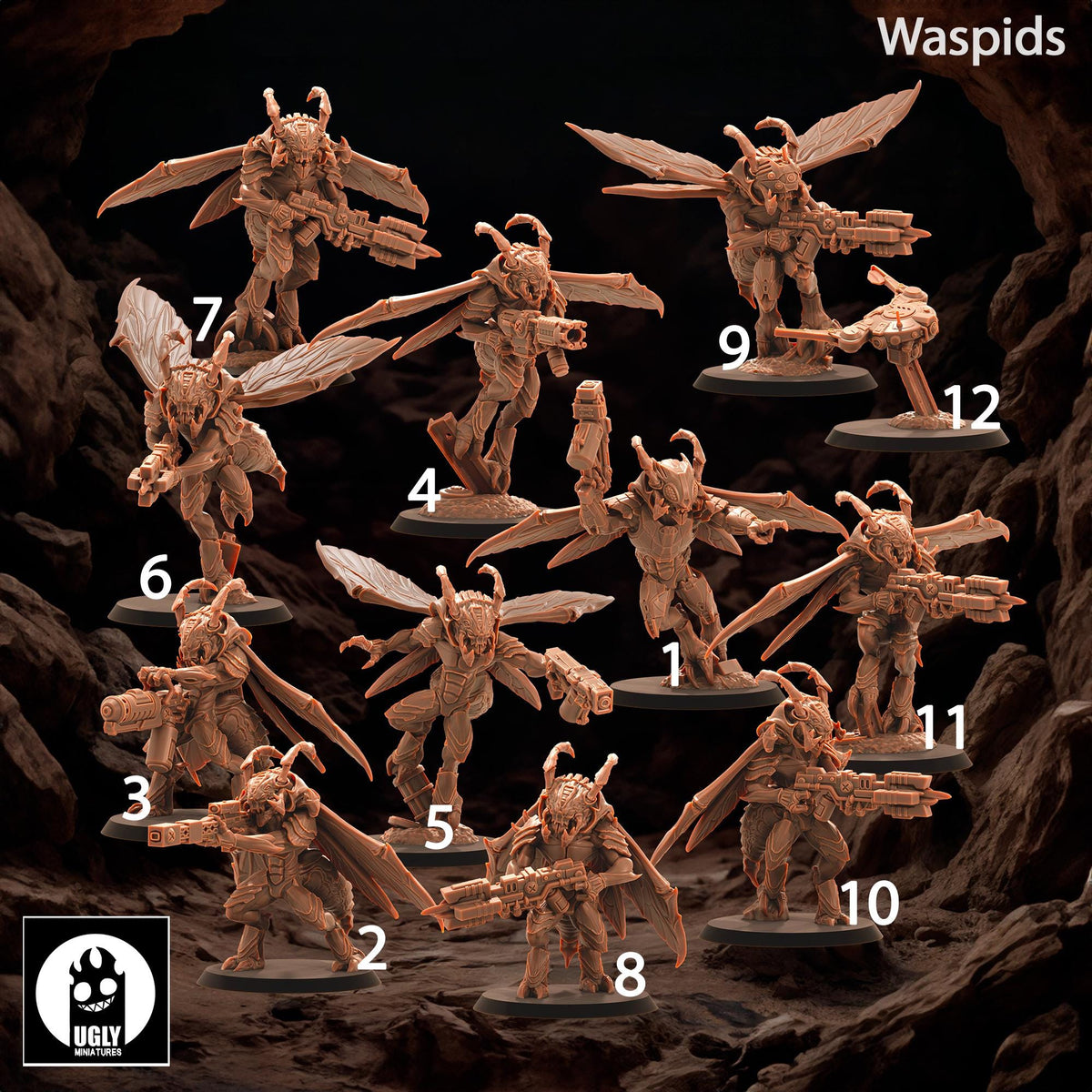 UGLY Miniatures Chitinous Swarm - Waspid Void Stingers