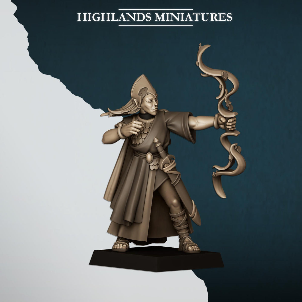 Highlands Miniatures Ägäische Elfen Maid Bogenschützen