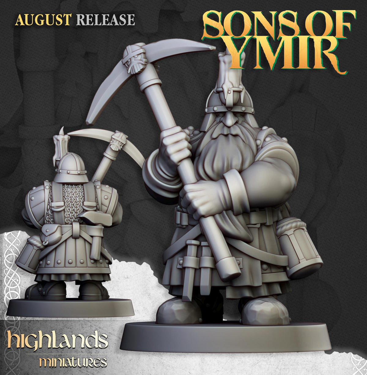 Highlands Miniatures Zwergenminenarbeiter