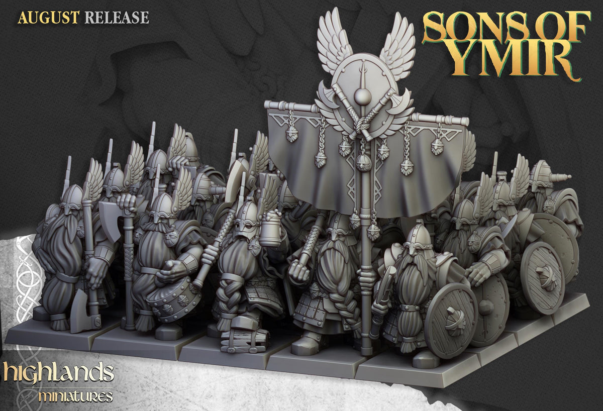 Highlands Miniatures Zwergenveteranen