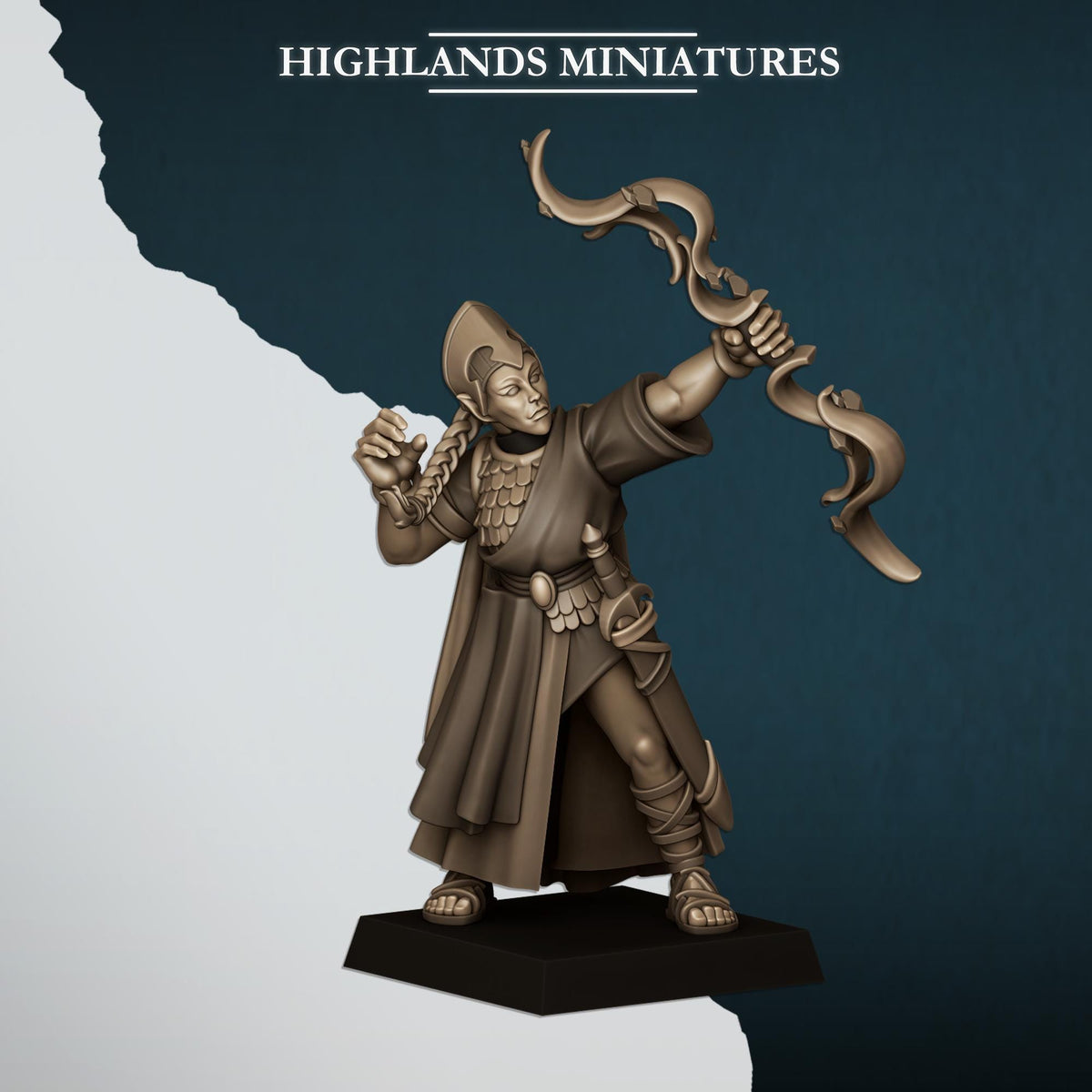Highlands Miniatures Ägäische Elfen Maid Bogenschützen