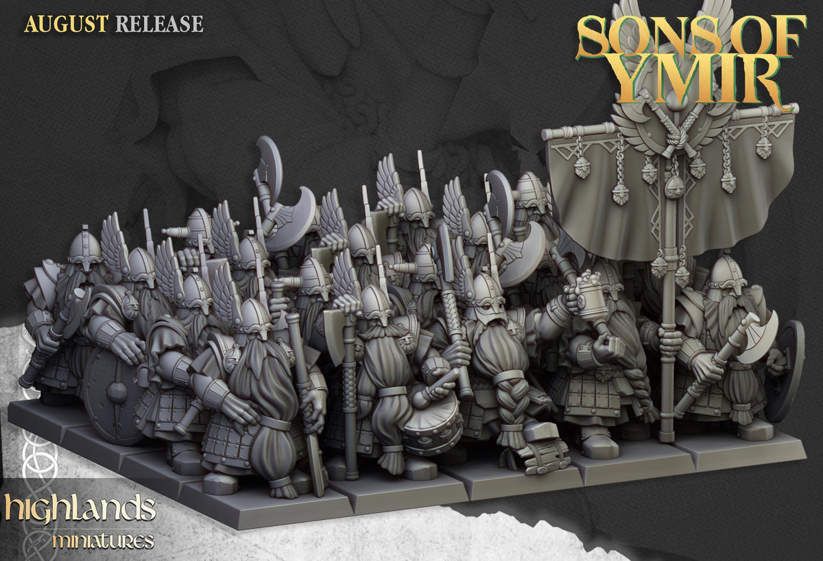 Highlands Miniatures Zwergenveteranen